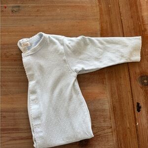 Baby Blue Long Sleeve Onesie